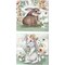 Farmhouse Bunny A by Tre Sorelle Studios 14" x 14" Canvas Wall Art (Set of 2)